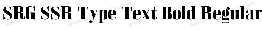 SRG SSR Type Text Bold Regular字体转换